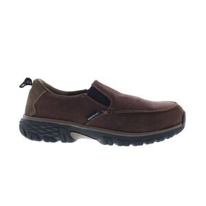 Nautilus Mens Breeze Slip-On Alloy Toe Electrical Hazard Brown Shoes (NWT)